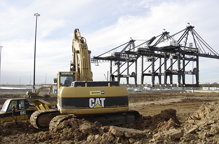 Bayport Phase 1 Stage 1 container yard excavation